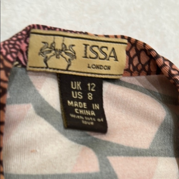 Issa London 100% Silk Business Multicolor Long Sleeve Dress - Picture 2 of 16